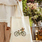 Wildflower Bicycle Canvas Tote