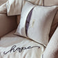 Peace Embroidered Pillow Cover
