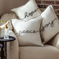 Hope Embroidered Pillow Cover