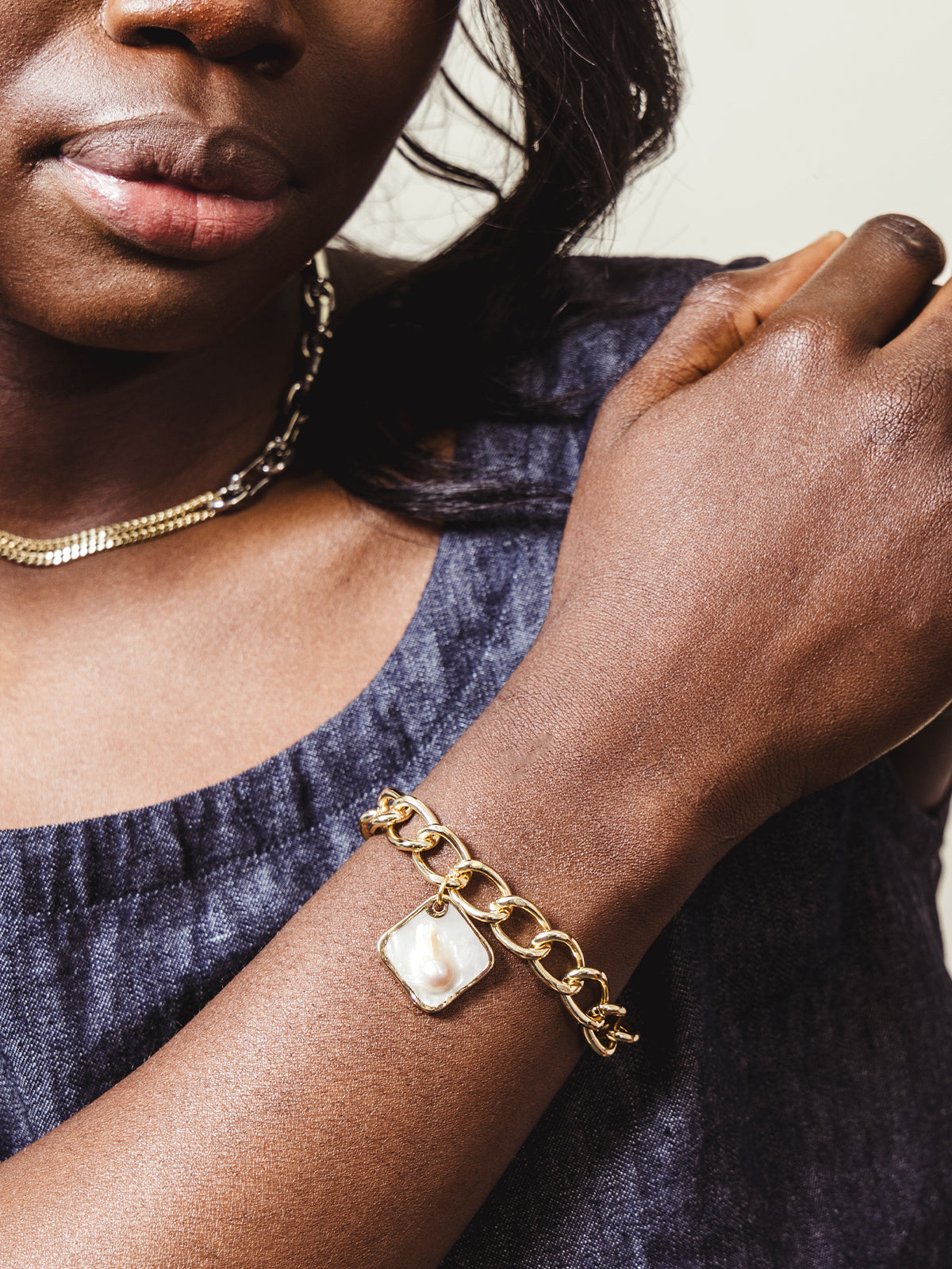 Awaken Pearl Chain Bracelet