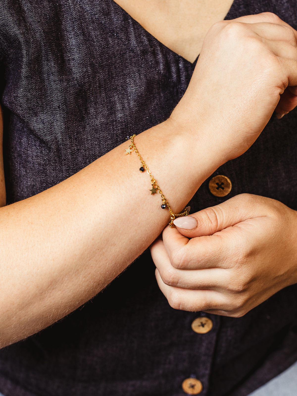 Starlight Gold Charm Bracelet