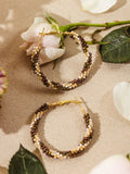 Daphne Beaded Hoop Earrings