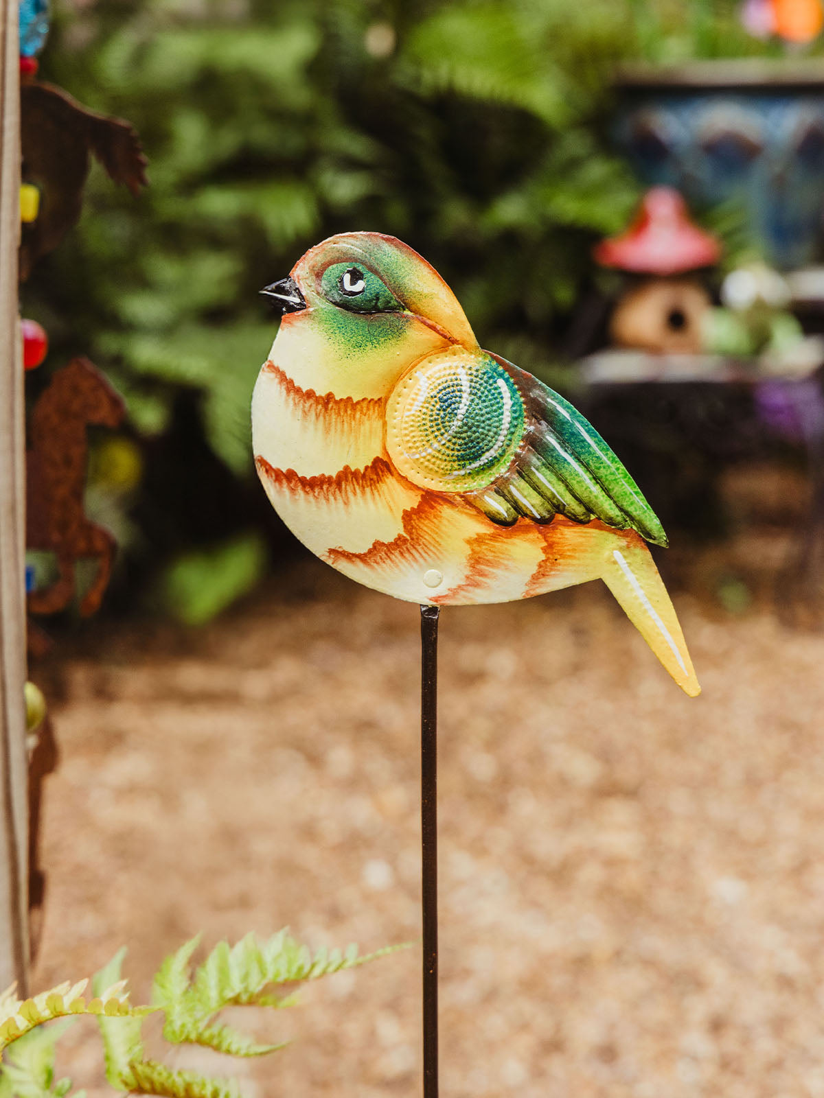 Realistic Bird Garden Stake