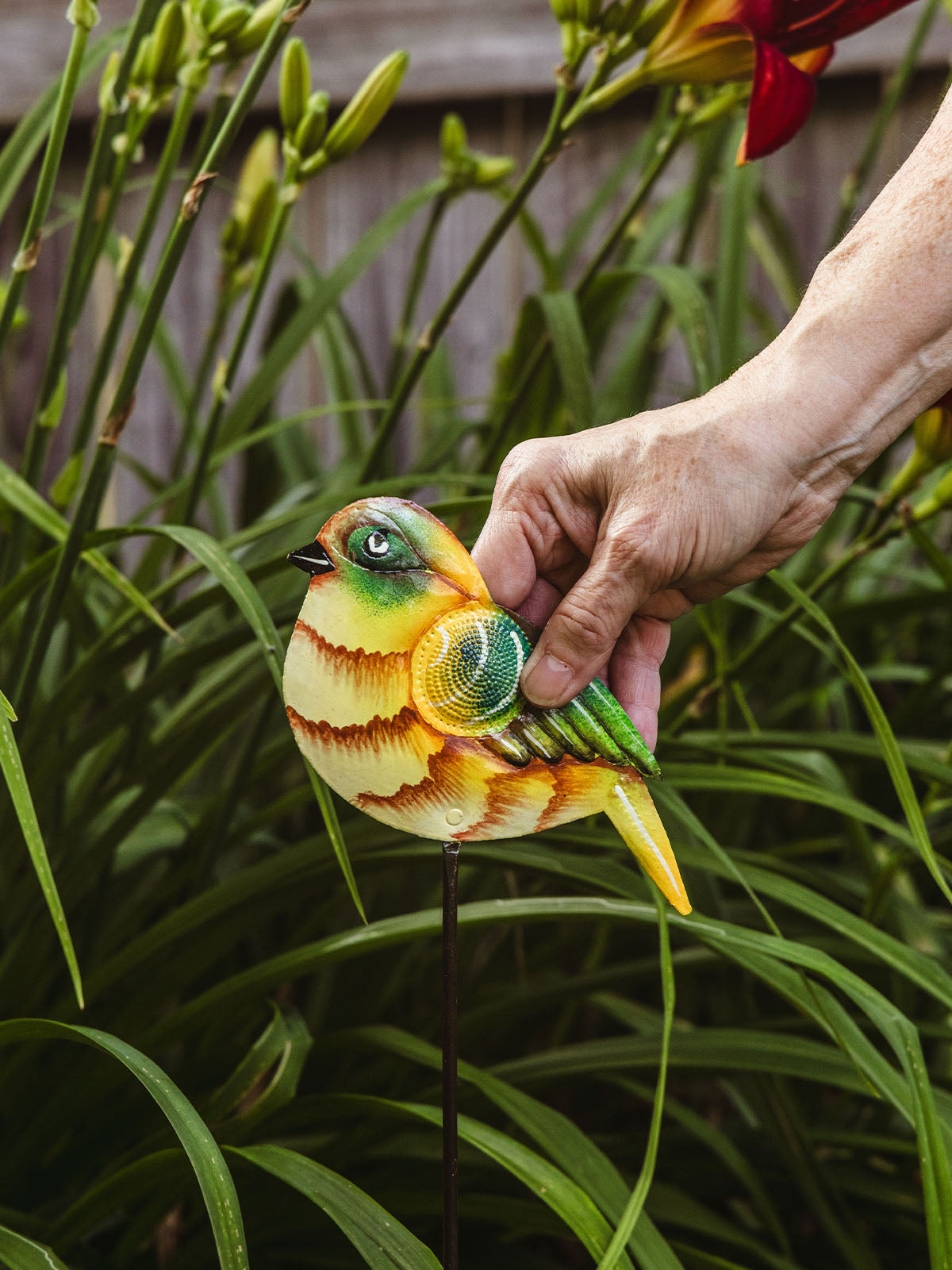 Realistic Bird Garden Stake