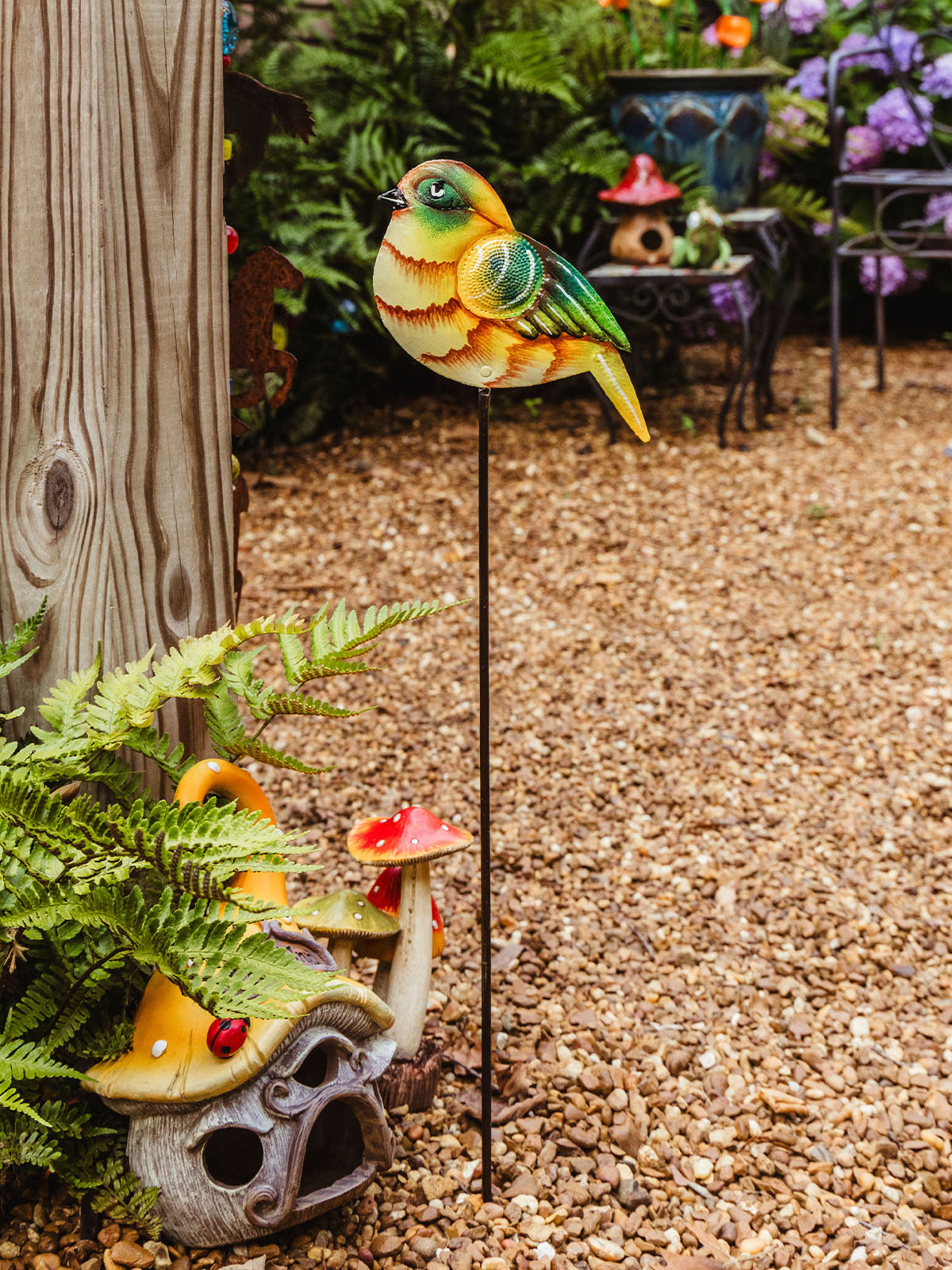 Realistic Bird Garden Stake