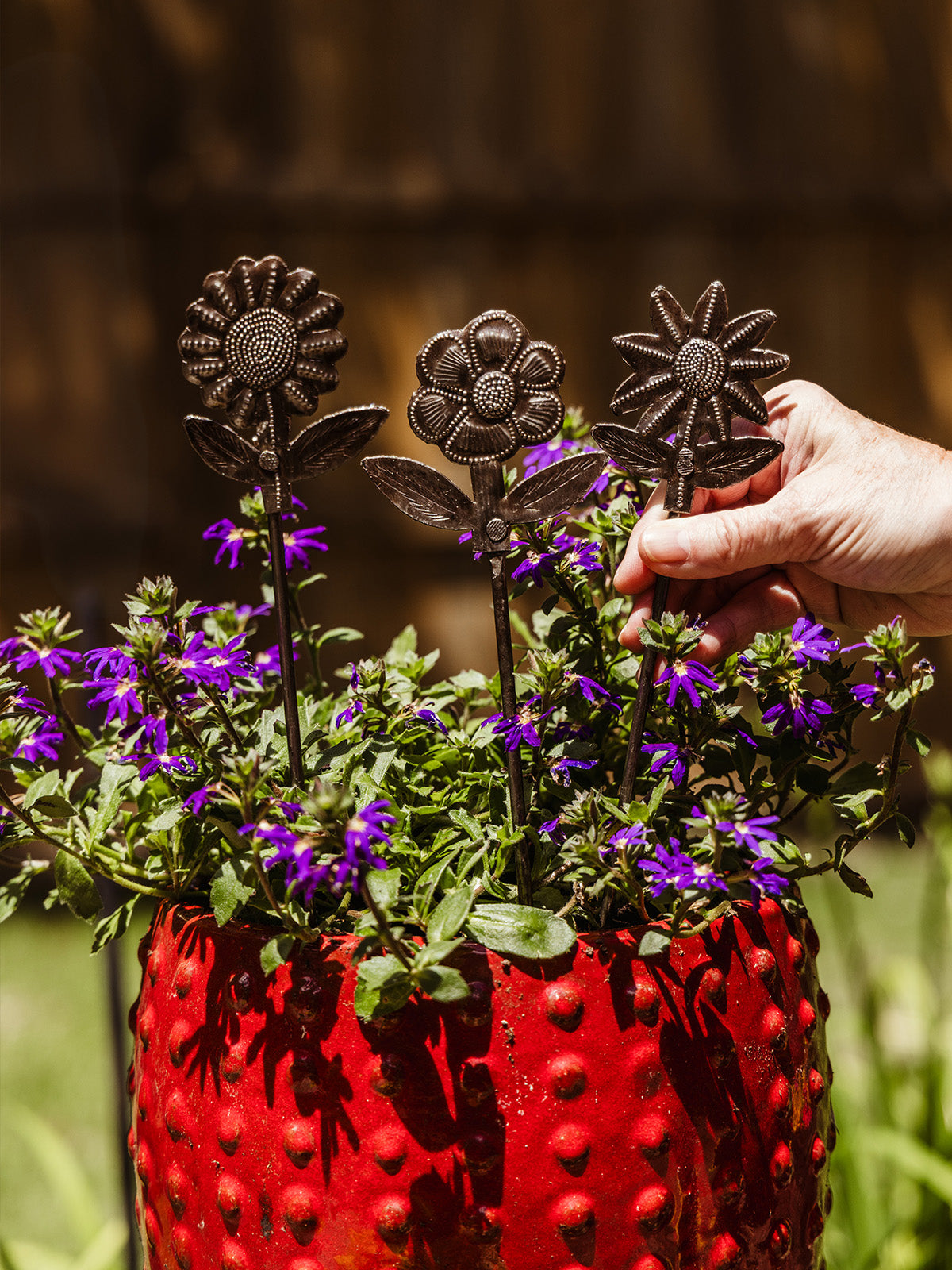 Floral Garden Stakes (Set of 3)
