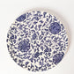 Large Blue Floral Plate