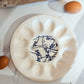 Blue Floral Ceramic Egg Plate