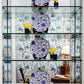 Large Blue Floral Plate