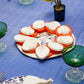 Blue Floral Ceramic Egg Plate