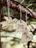 Gold Leaf Clay Christmas Ornaments