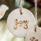 Gold Leaf Clay Christmas Ornaments