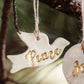 Gold Leaf Clay Christmas Ornaments