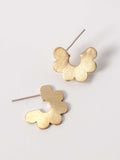 Gold Daisy Huggie Earrings