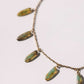 Green Watercolor Glass Bead Necklace