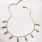Green Watercolor Glass Bead Necklace