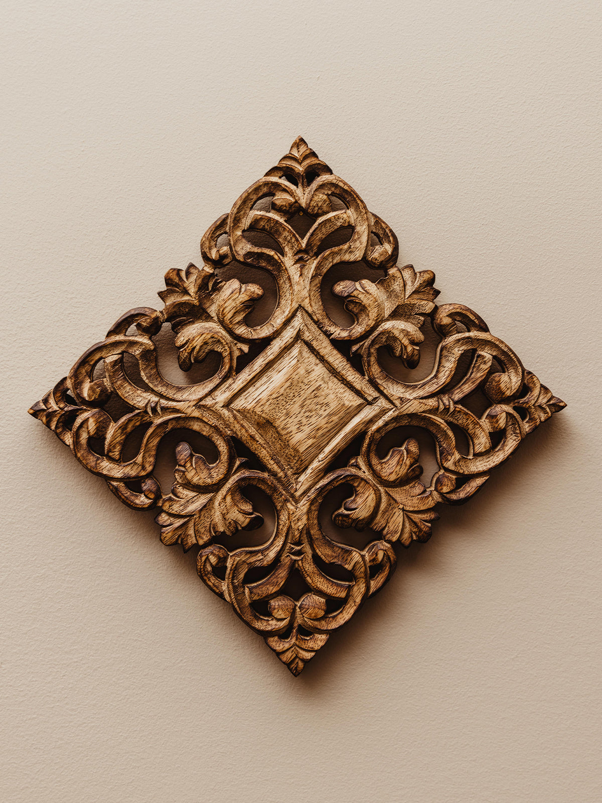 Carved Wood Trivet
