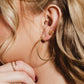 Twists of Charm Woven Gold Stud Earrings
