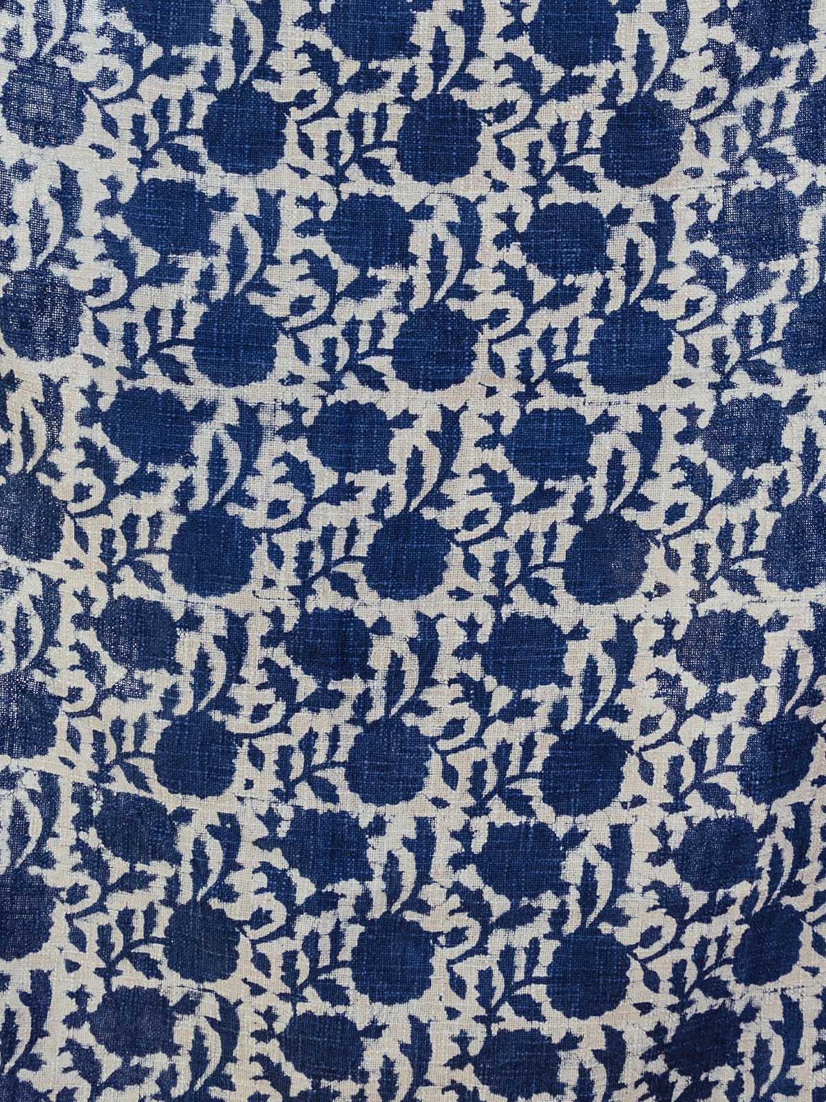 Indigo Fields Blue Throw Blanket