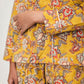Canary Blooms Block Print Pajama Pants Set