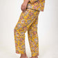 Canary Blooms Block Print Pajama Pants Set