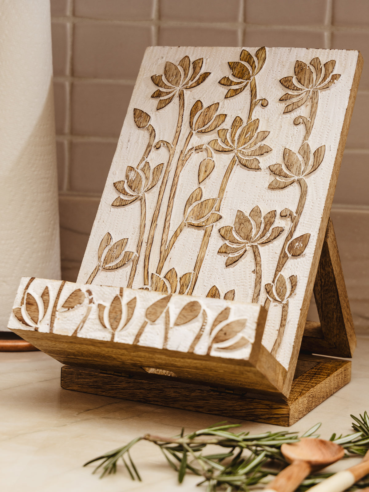 Lotus Cookbook Stand