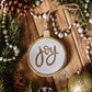 Joy Wooden Christmas Tree Ornament