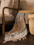 Seaside Stripes Patterned Throw Blanket