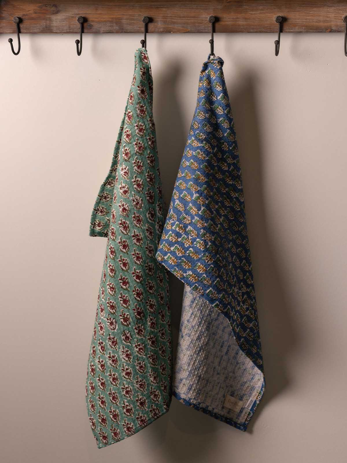 Traditional Blooms Tea Towel