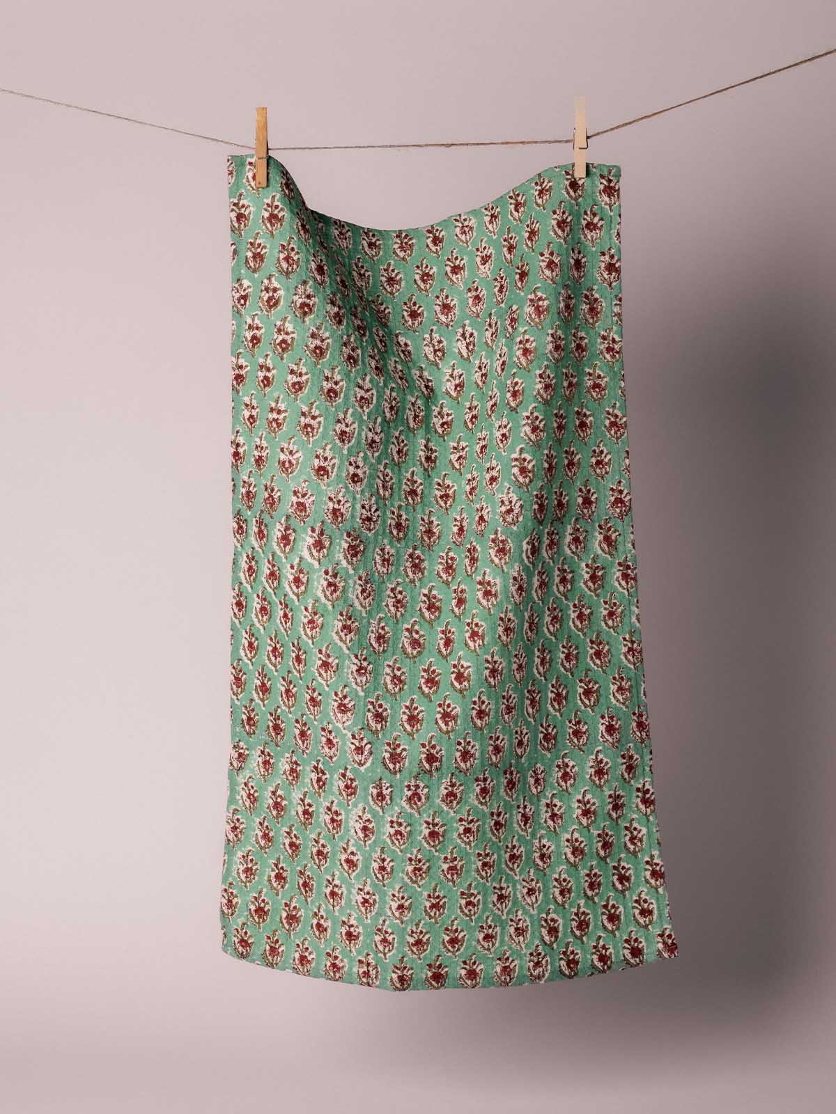 Cottage Rose Tea Towel