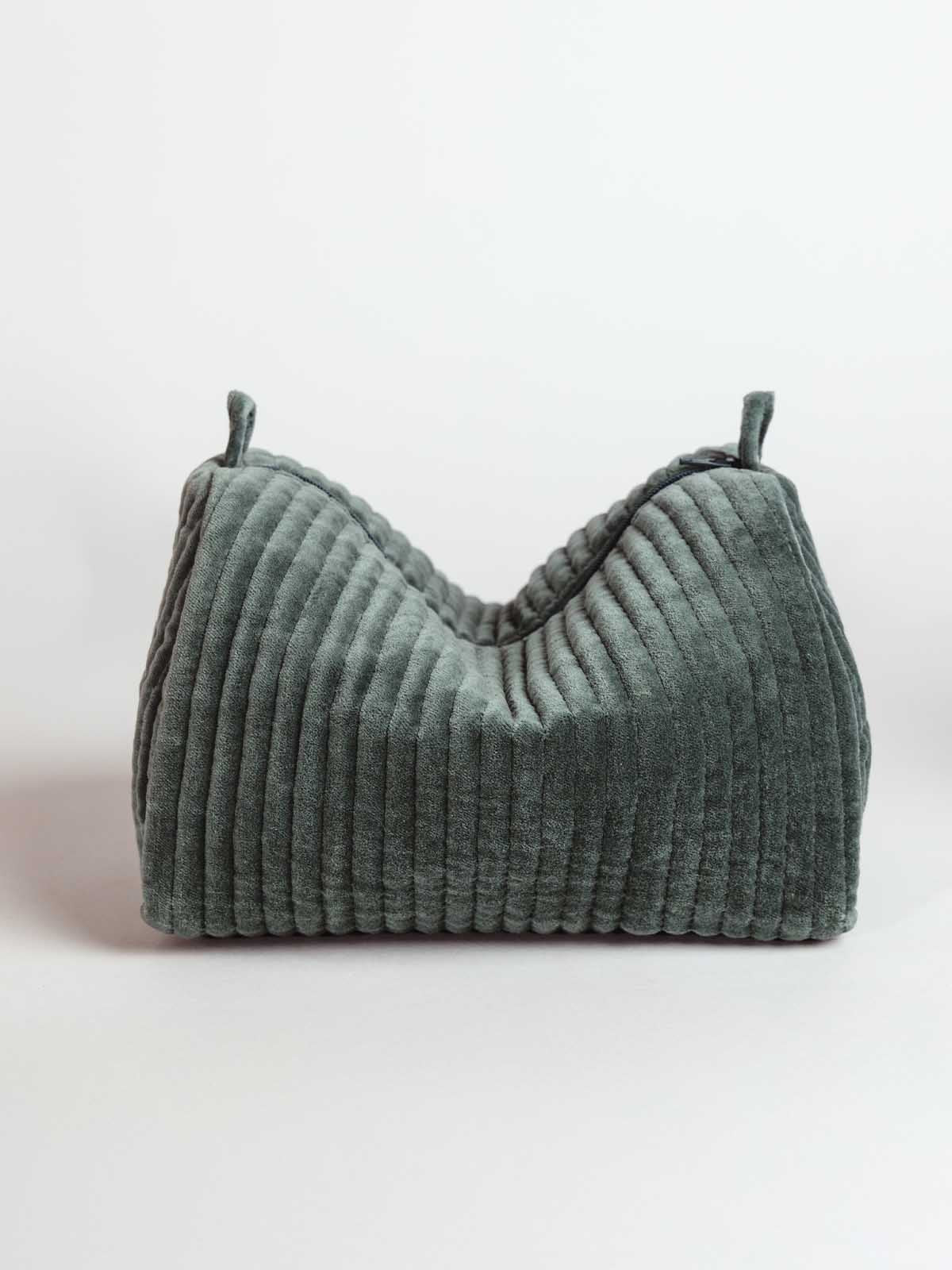 Velvet Quilted Cosmetic Bag