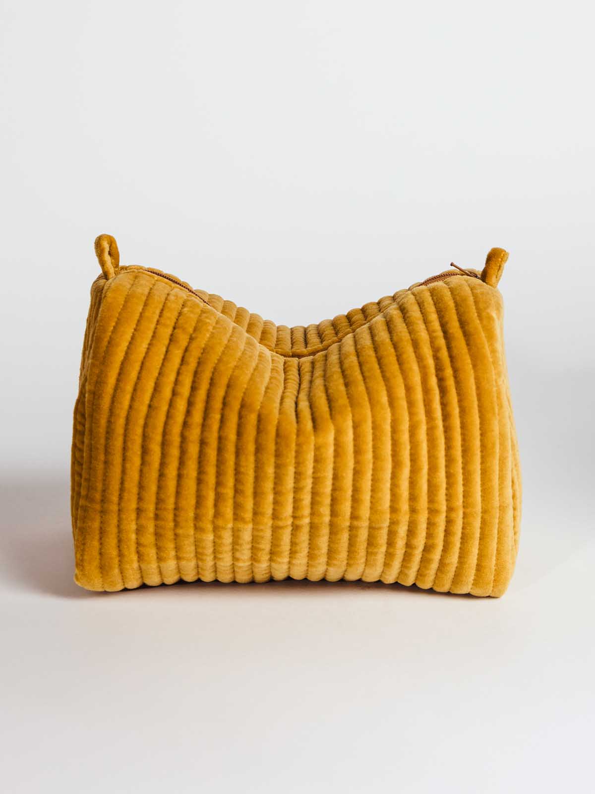 Velvet Quilted Cosmetic Bag