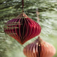 Paper Honeycomb Teardrop Ornaments