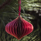 Paper Honeycomb Teardrop Ornaments