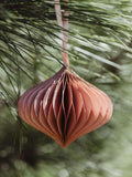 Paper Honeycomb Teardrop Ornaments