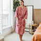 Loverly Block Print Cotton Robe