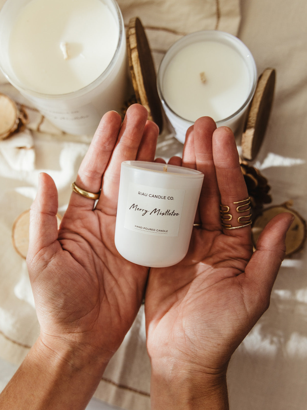Merry Mistletoe Hand-Poured Soy Candle