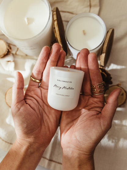 Merry Mistletoe Hand-Poured Soy Candle