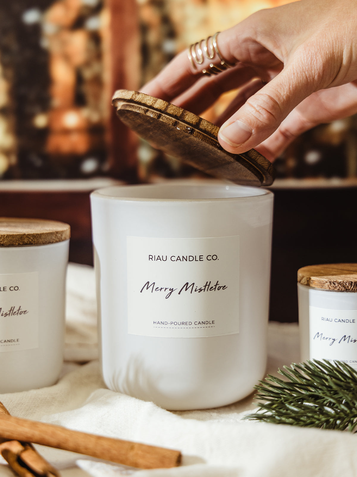 Merry Mistletoe Hand-Poured Soy Candle