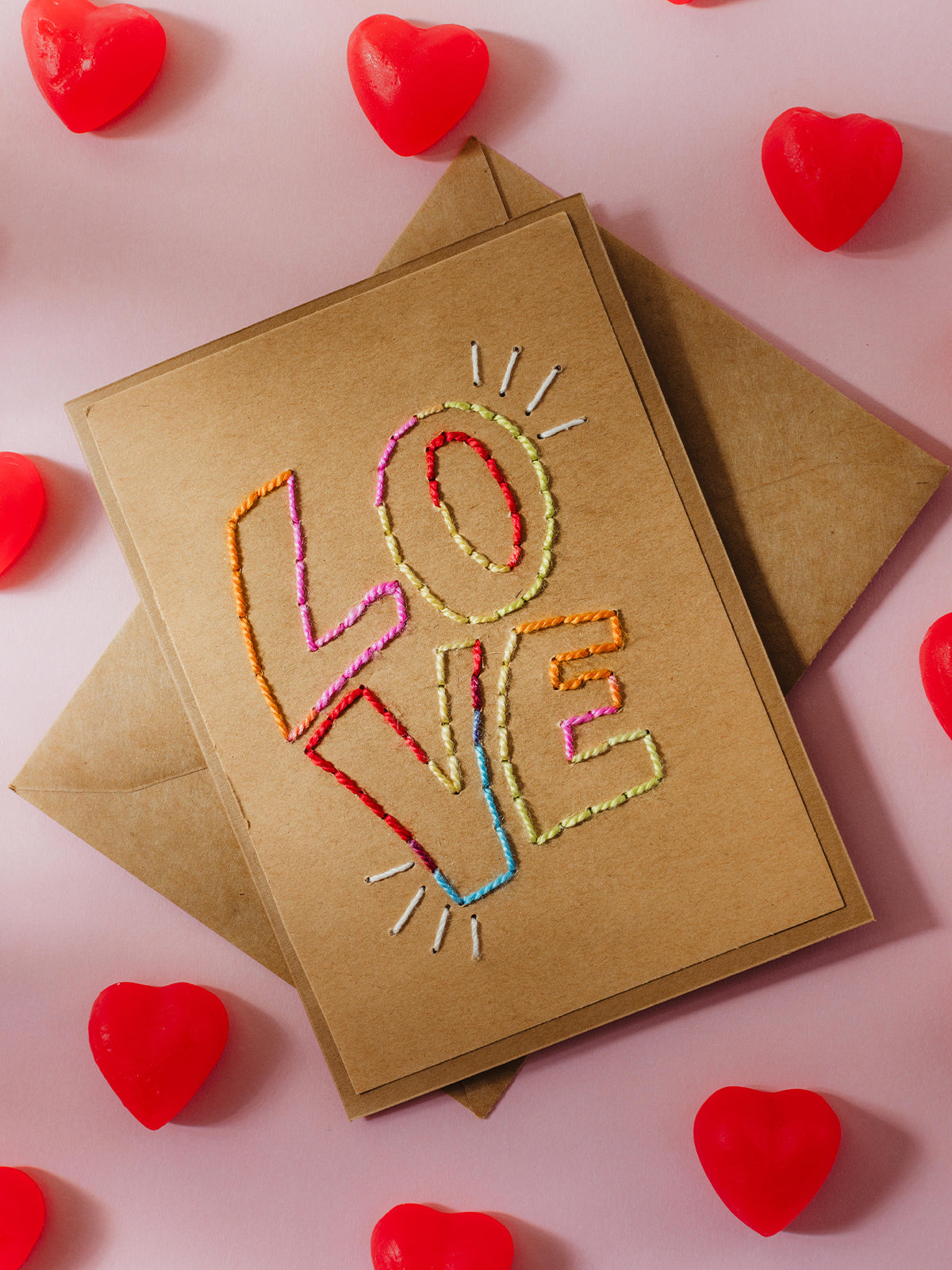 Handmade Valentine’s Cards Set - Assorted