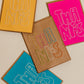 "Bold Thanks" Handmade Thank You Card Set