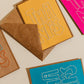 "Bold Thanks" Handmade Thank You Card Set