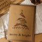 Embroidered Christmas Card Set of 4, Assorted