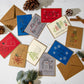 Embroidered Christmas Card Set of 10, Assorted
