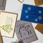 Embroidered Christmas Card Set of 10, Assorted