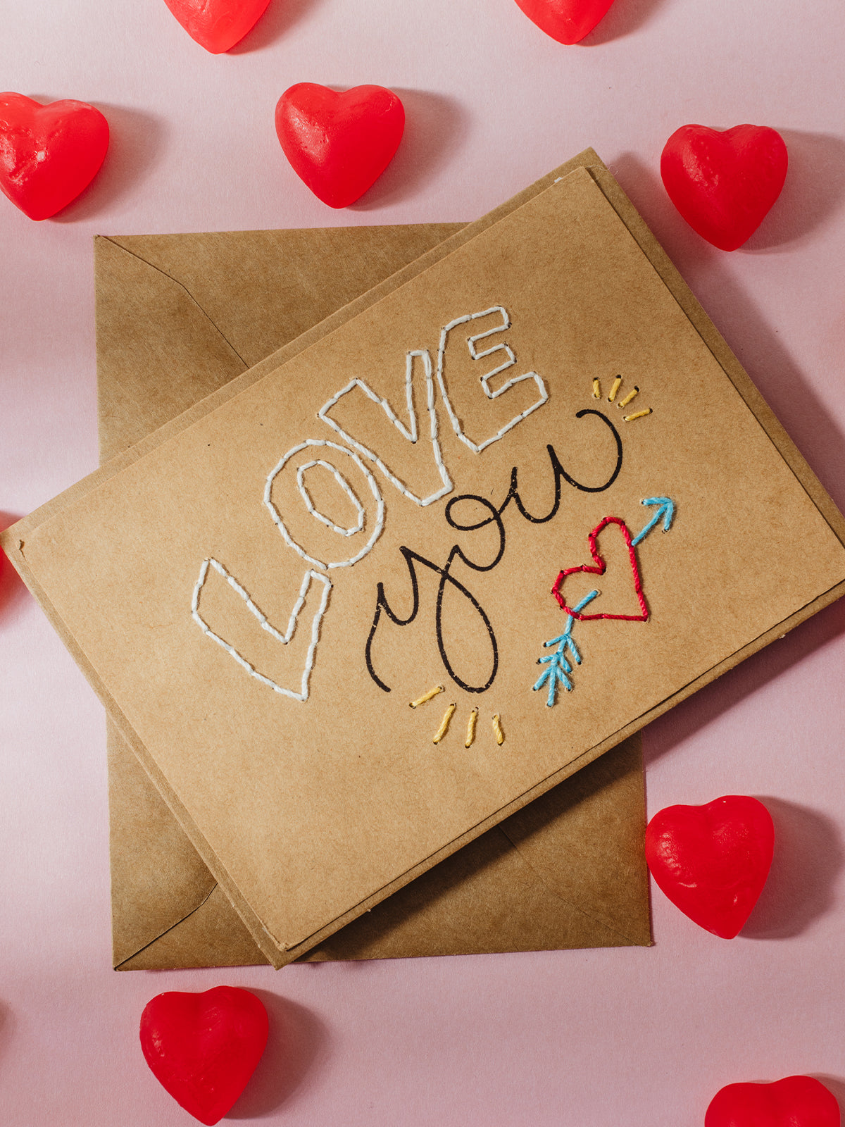 Handmade Valentine’s Cards Set - Assorted