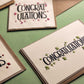 Embroidered Congratulations Cards