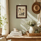 Beautiful Things Grow Here Framed Floral Wall Art