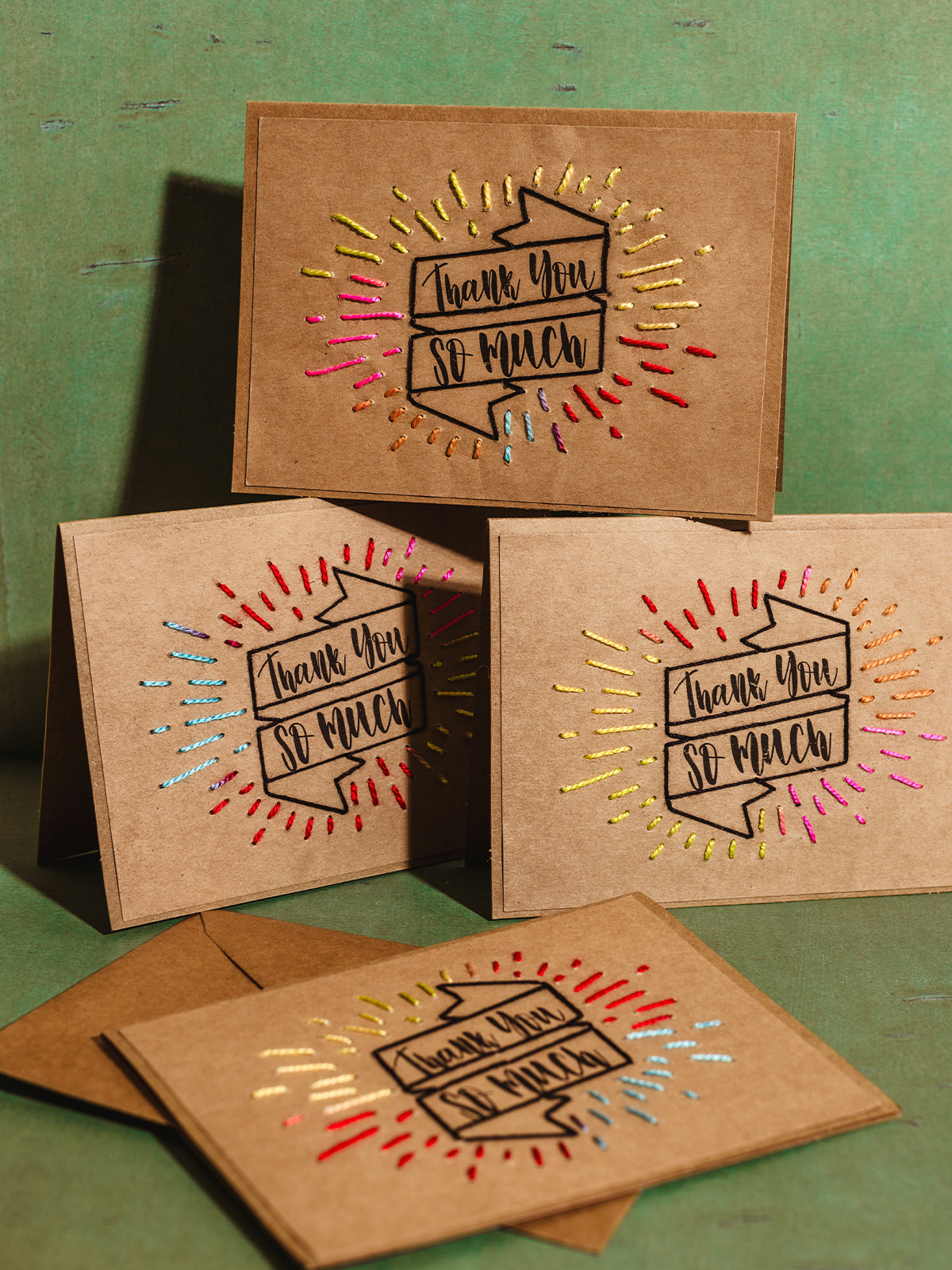 "Thank You So Much" Handmade Card Set