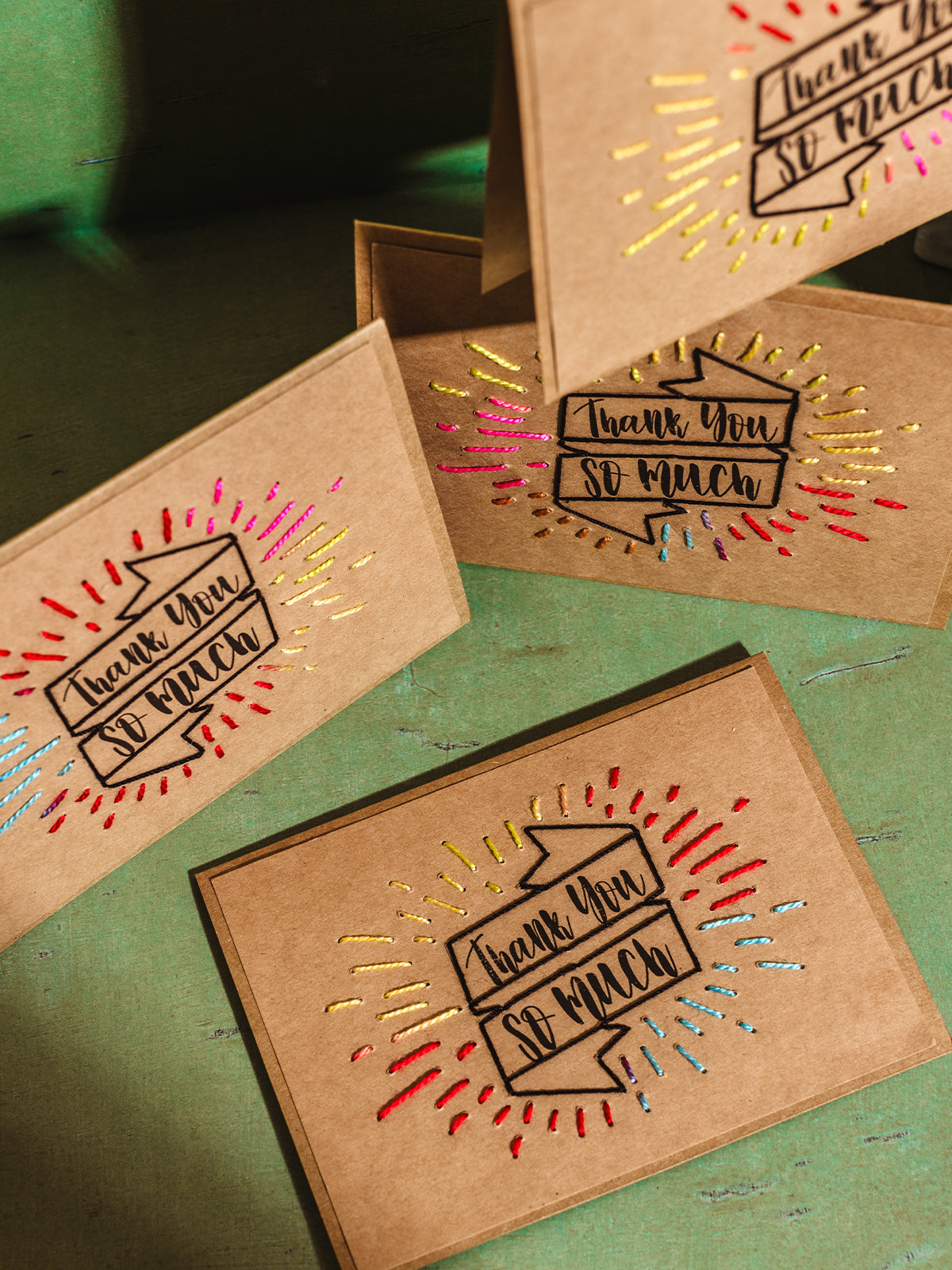 "Thank You So Much" Handmade Card Set